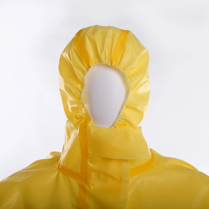 TYPE 3/4/5/6B OEM Disposable Chemical Red 82gsm PP+PE Nonwoven Fabric Coverall