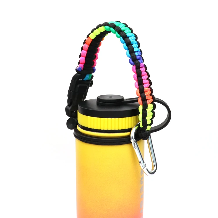 Hot Selling Vacuum Flask Water Bottle Holder Paracord Tumbler Rope Strap Handle