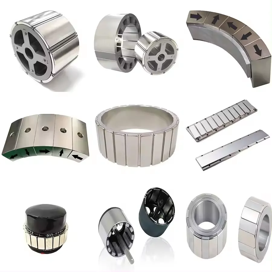 Nickel Motor Magnetic Materials Free Energy Flywheel Magnet Ndfeb N42SH N52H N52 Bent Segment Halbach Array Arc Neodymium Magnet