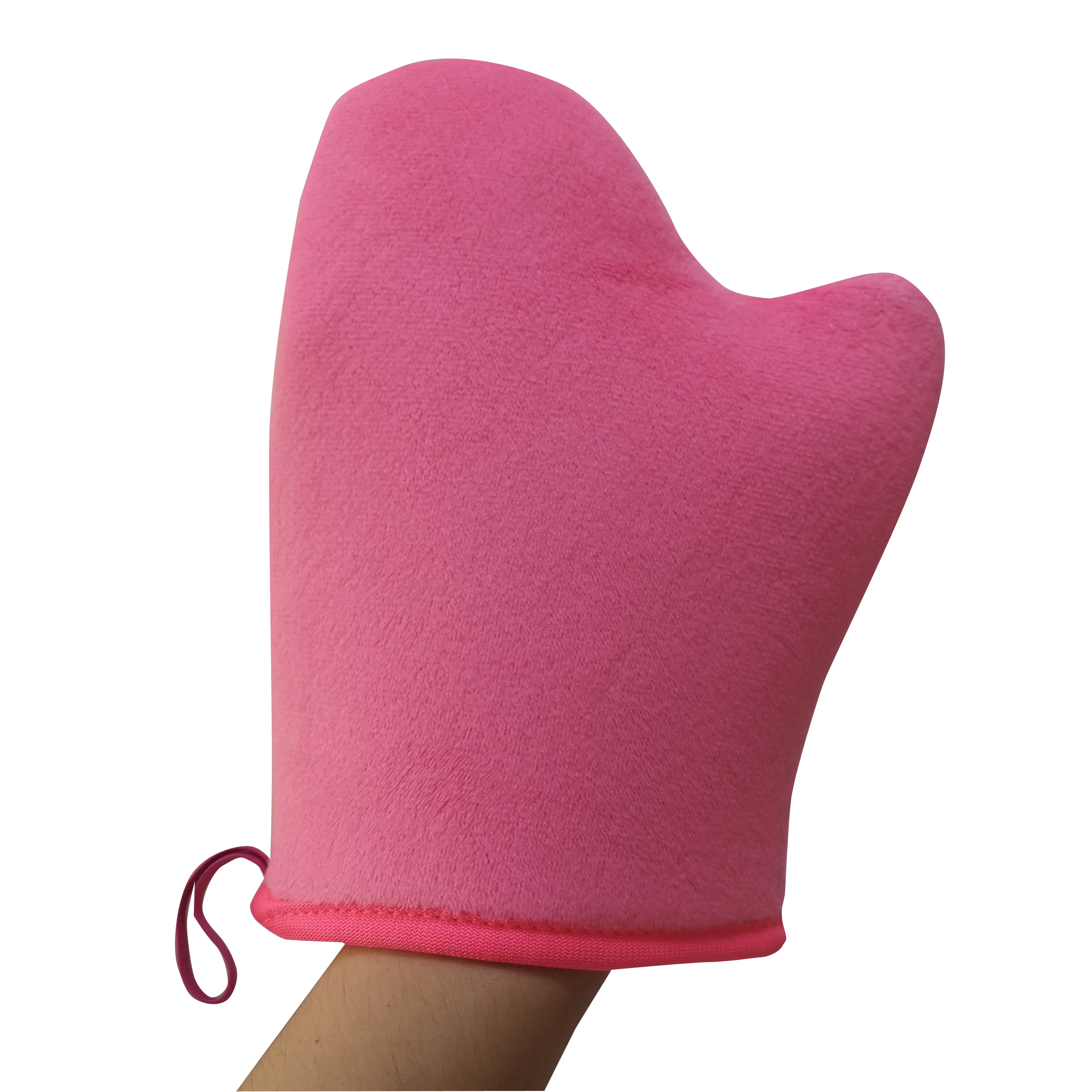 EM/ODM Private Label Hot Sale High Quality Sunless Pink Self Tanning Applicator Mitt Self Tanning Gloves