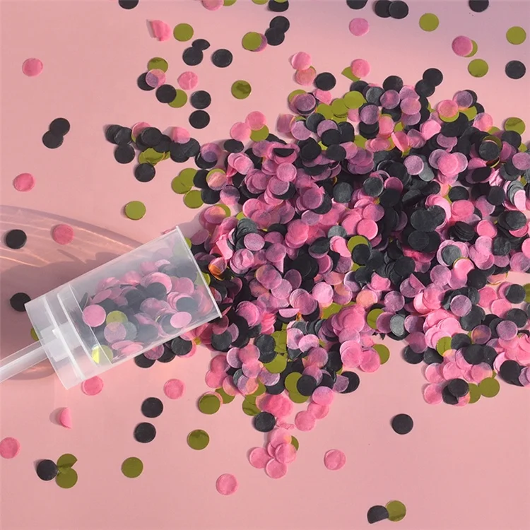 
Wholesale Push-Pop Mixed Confetti Wedding Birthday Decoration Confetti Poppers Biodegradable Supplies 