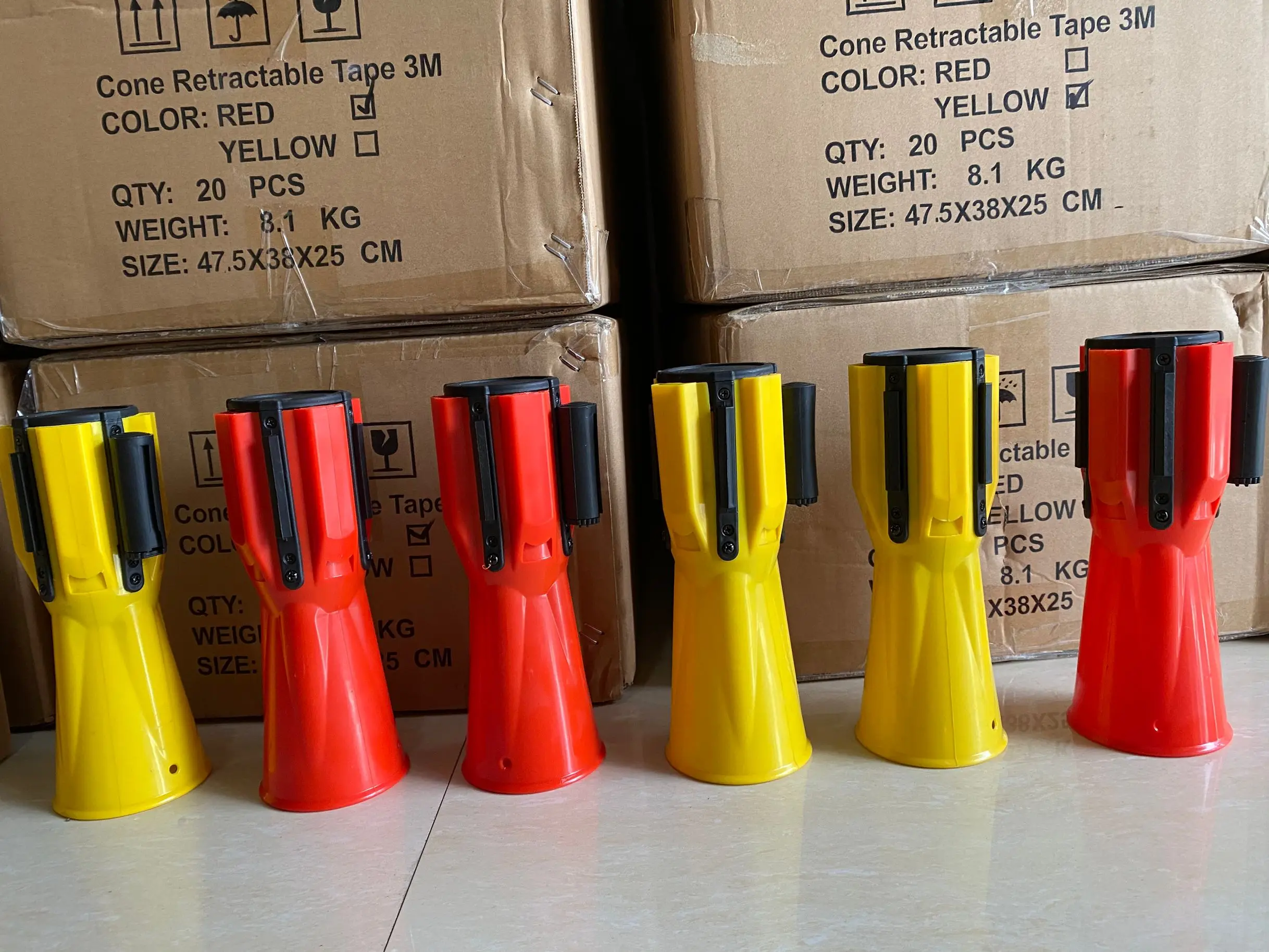 red color2/3/5/9meters high quality cinta retractil