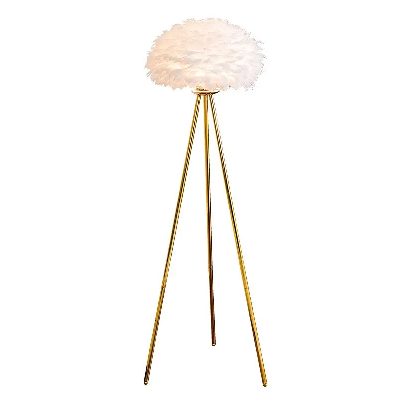 Factory Wholesale Luxury Living Room Hotel Bamboo Orange White Wood Cross Spiral Led Floor Lamp