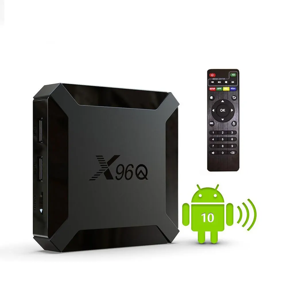 OEM X96Q Mini Android10 8 Ram 4K HD Wifi 1 8GB Remote Control Set Top Box Android 10.0 TV Box Android 10 Stick Set-top Box