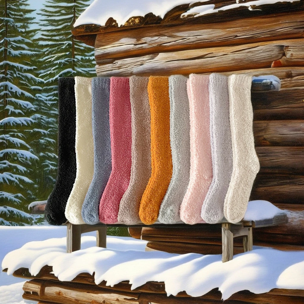 Носки из кораллового флиса