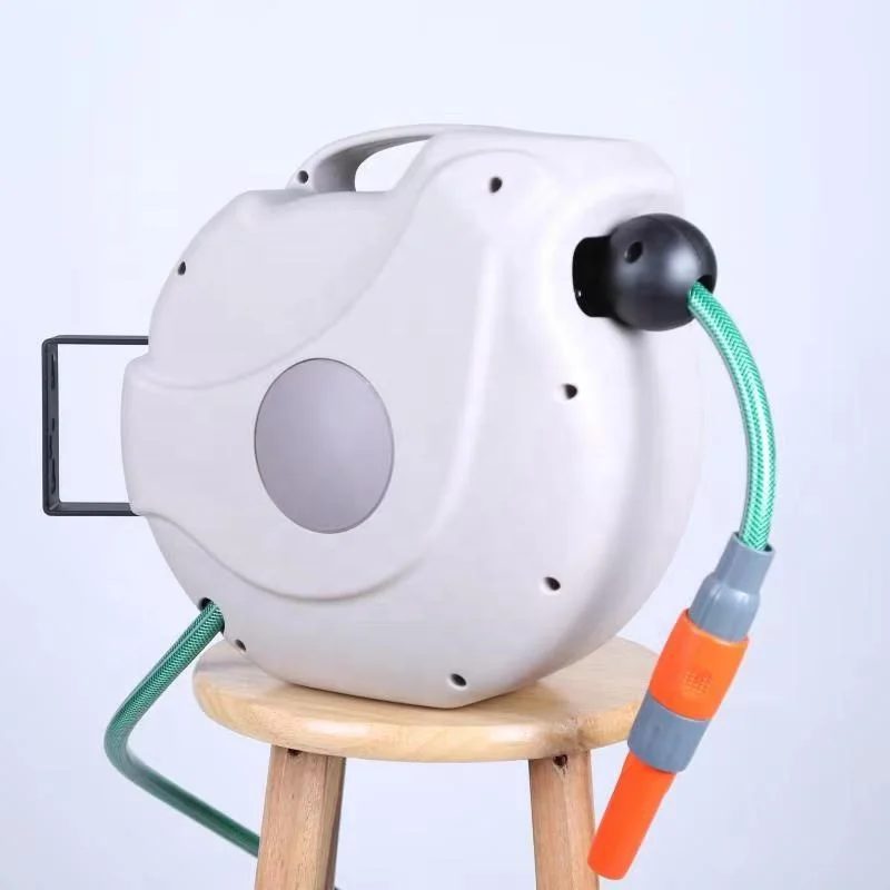 Gartenkraft 30m Auto Rewind Soft Water Pressure Washer Hose Reel