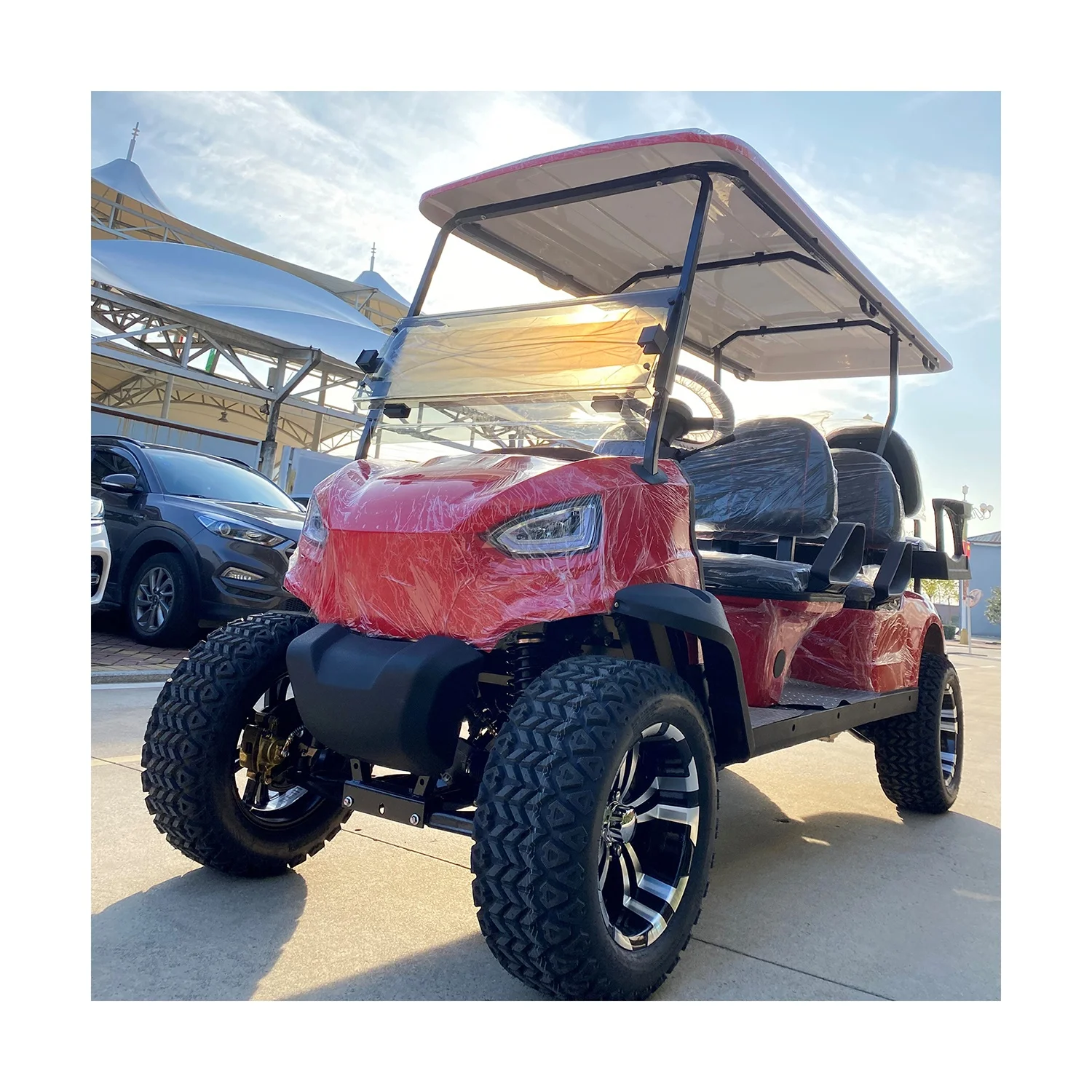 Compact Flexible 48V New Electric Single Seat Golf Cart for Hotel Reception