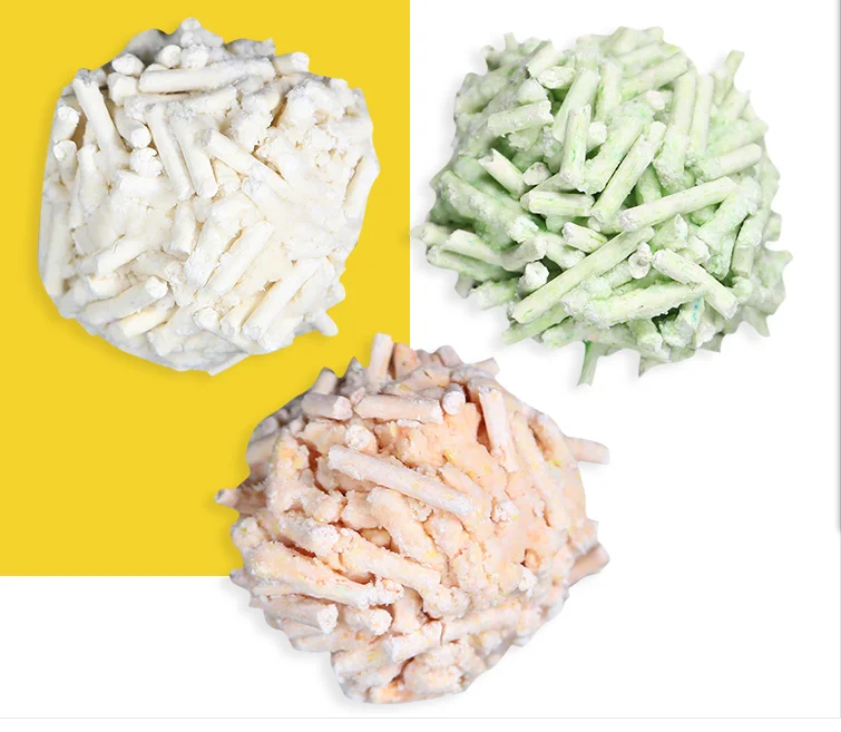 Natural comfortable high quality water soluble  plant pet tofu cat litter