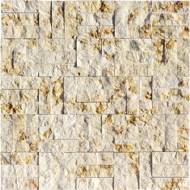 Yellow Sunny Beige marble 30x30 background wall tile decorative mosaic