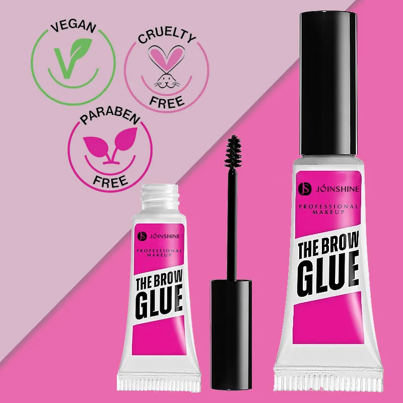 Custom Natural Finish Brow Freeze Gel Private Label Sculpts Brows Clear Brow Wax Gel Extreme Hold Eyebrow Gel Wax