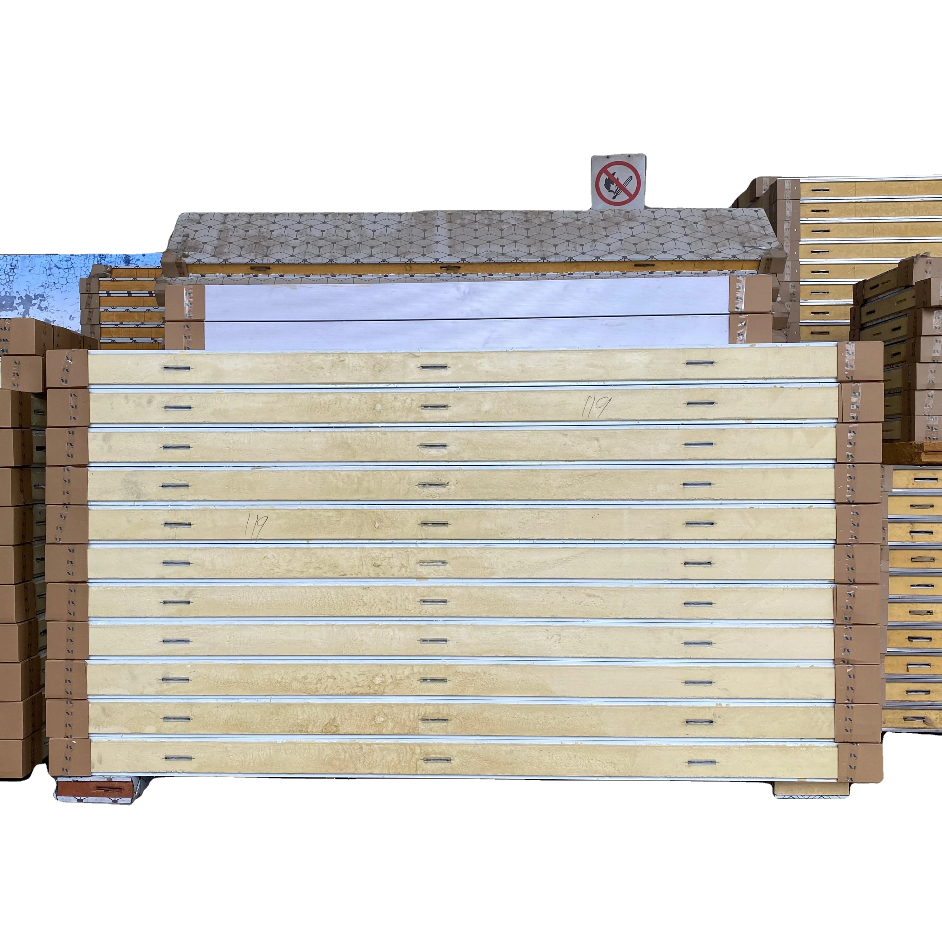 75mm PIR PU Polyurethane Thermal Insulation Sandwich Panel for Cold Storage Rooms for Warehouse Use Durable Metal Material