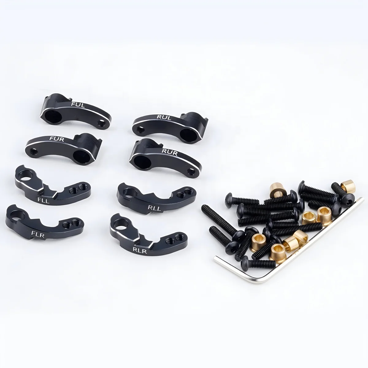 Adjustable Metal Mount Upgrade Lift Kit for 1/18 RC Traxxa s TRX4M Crawler Car