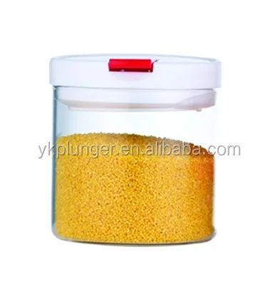 Kichen food storage container coffee beans vacuum airtight stainless steel canister with pump and date tracking sealed pot