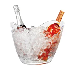Hot selling High quality 4L 8L 12L boat shape wine beer plastic ice bucket for bar wholesale