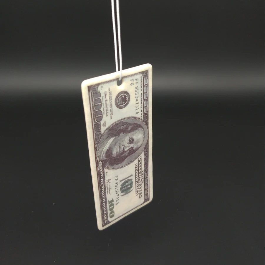 Promotional Cheap USD dollar design car air freshener for decoration