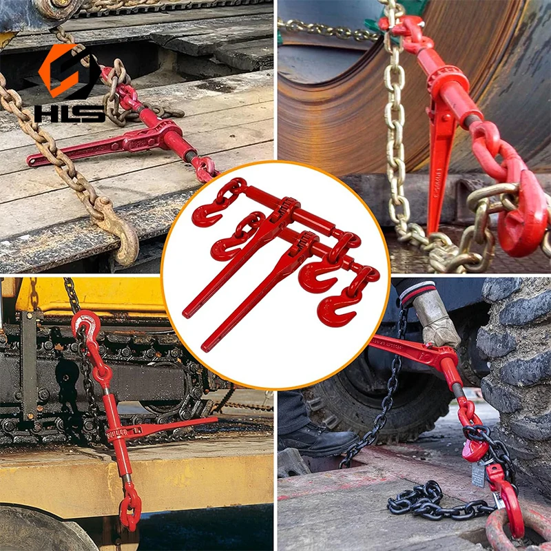 G80 Galvanized Alloy Steel Heavy Duty Truck Load Binder Ratchet Chain Tensioner