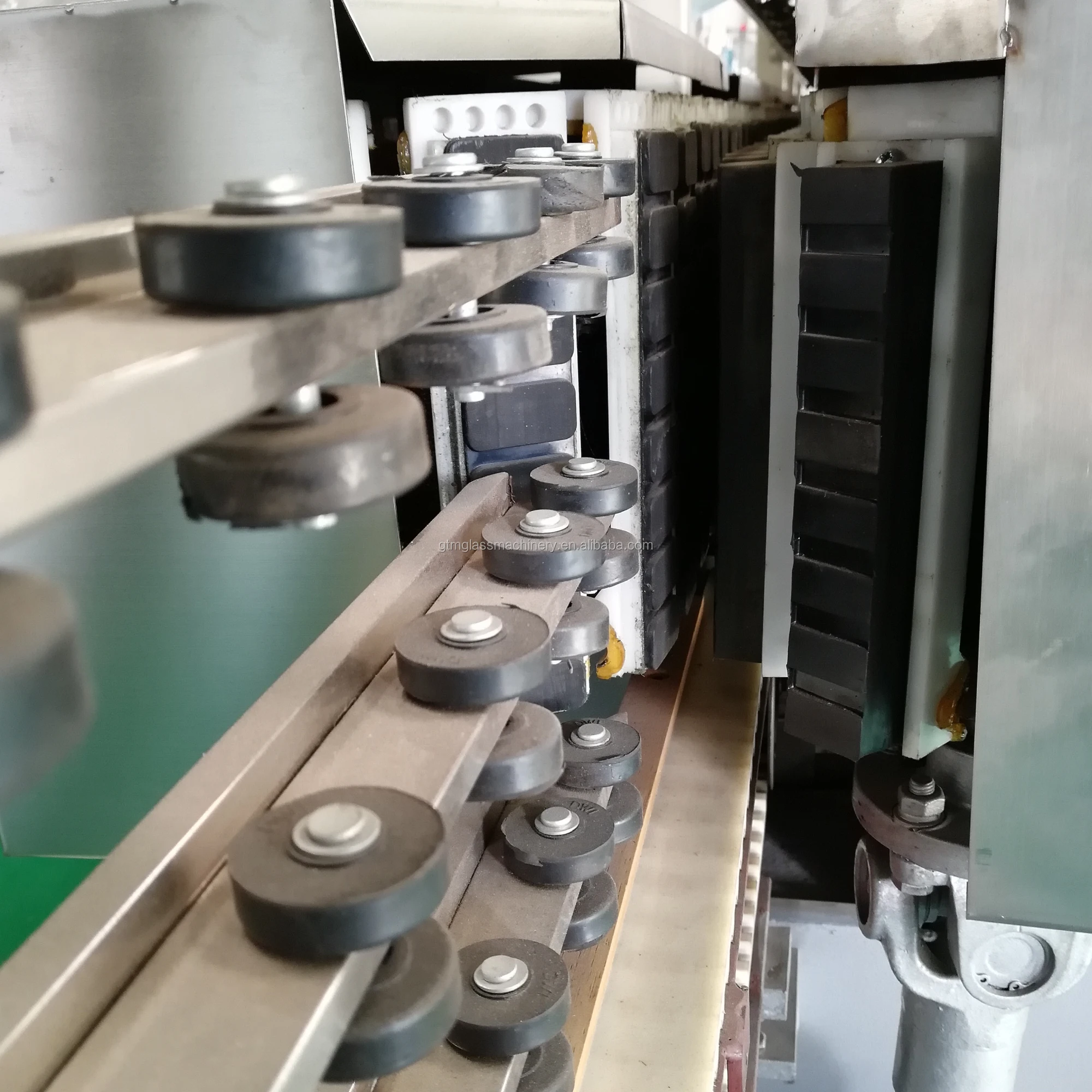 Аппарат для переработки стекла с прямой линией, 9 моторов, автоматическая полировальная машина для окантовки стекла