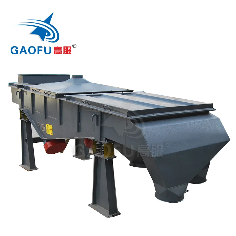 Factory direct sales rectangle vibration sifter sawdust sand screening stainless steel linear vibrating screen equipment