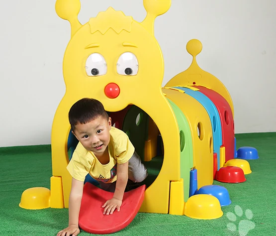 kids indoor playground equipment caterpillars crawling tunnel Elf tunnel kids outdoor play tunnel