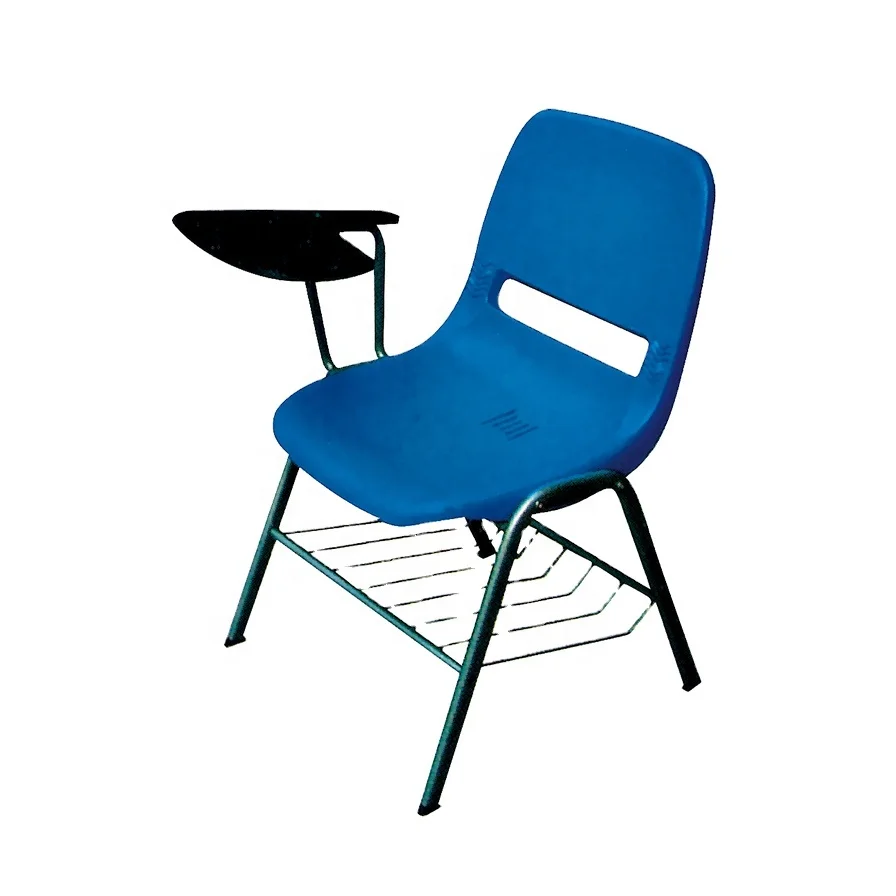 PP Plastic Training Chair Modern Student Study with Writing Pad