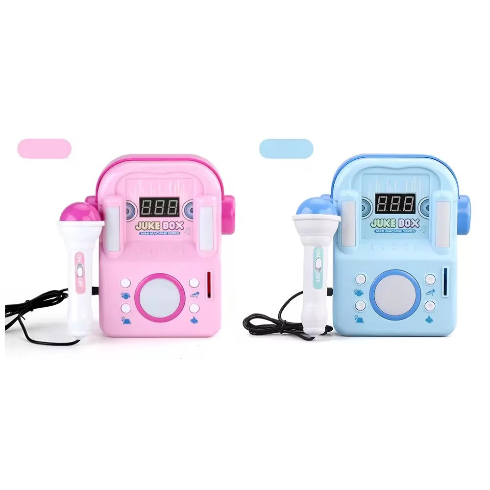 2024 Electronic Microphone Toy Musical Instrument Jukebox Kids Karaoke Singing Machine