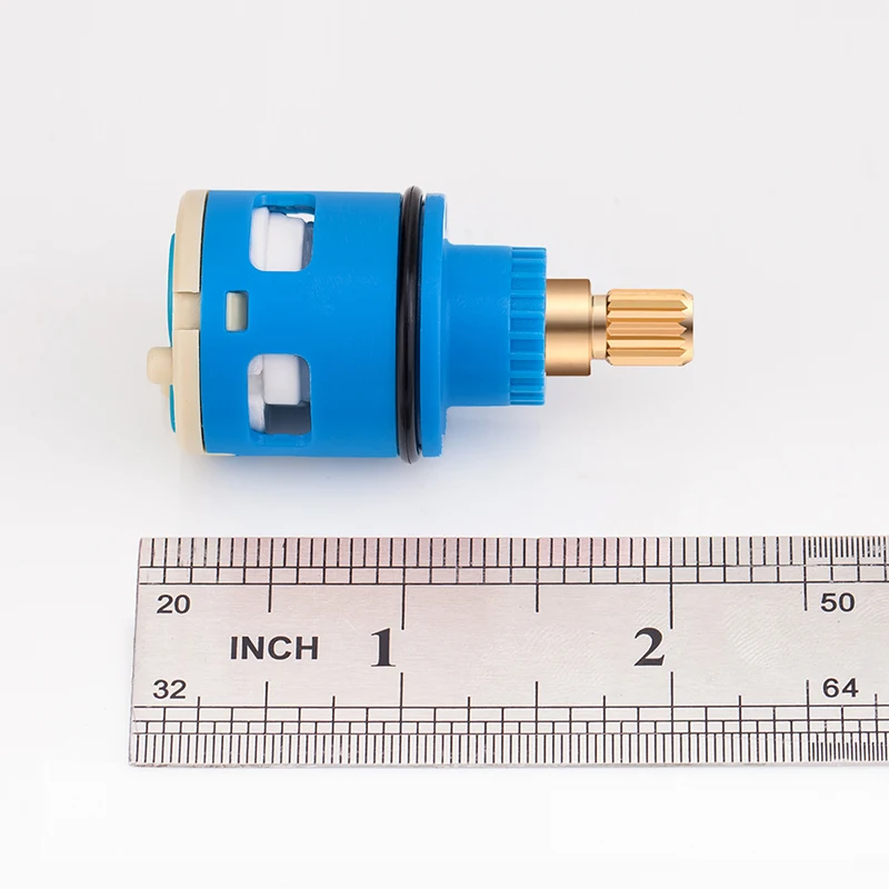 Brass Stem Faucet Thermostatic Cartridge Blue Ceramic Cartridge  Bathroom Special Valve Core For Shower And Mixed Water Heater