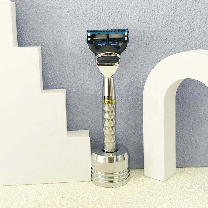 New Design High Quality 5 Blade Razor Removable Shaving Blade Razor 5 Blade Shaving Metal Razor With Holder