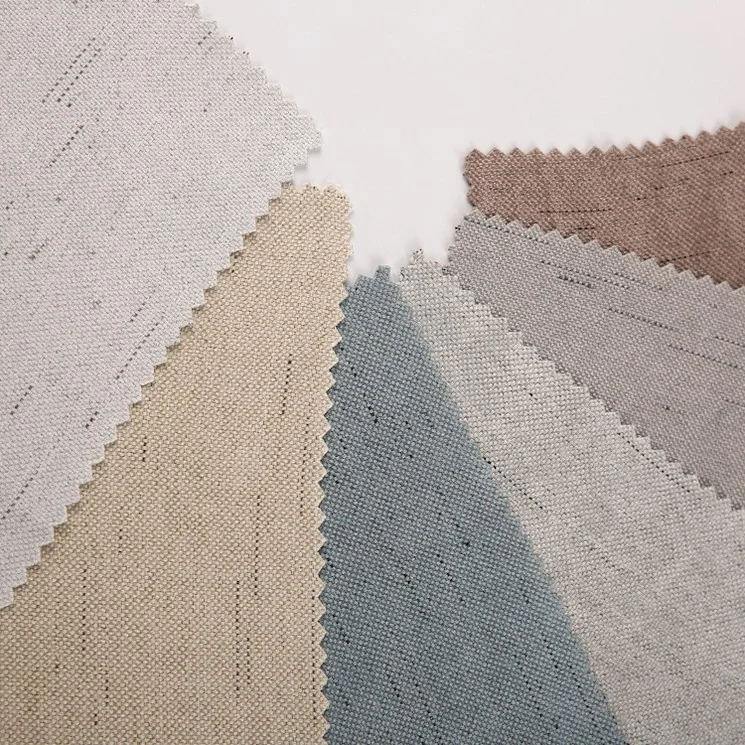 Yongshun free samples cheap price china heavy linen look curtain fabric