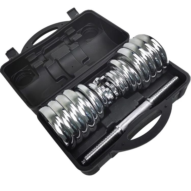 Hot Sale high quality fitness equipment weight competition standard adjustable electroplated cast iron dummy barbell suit