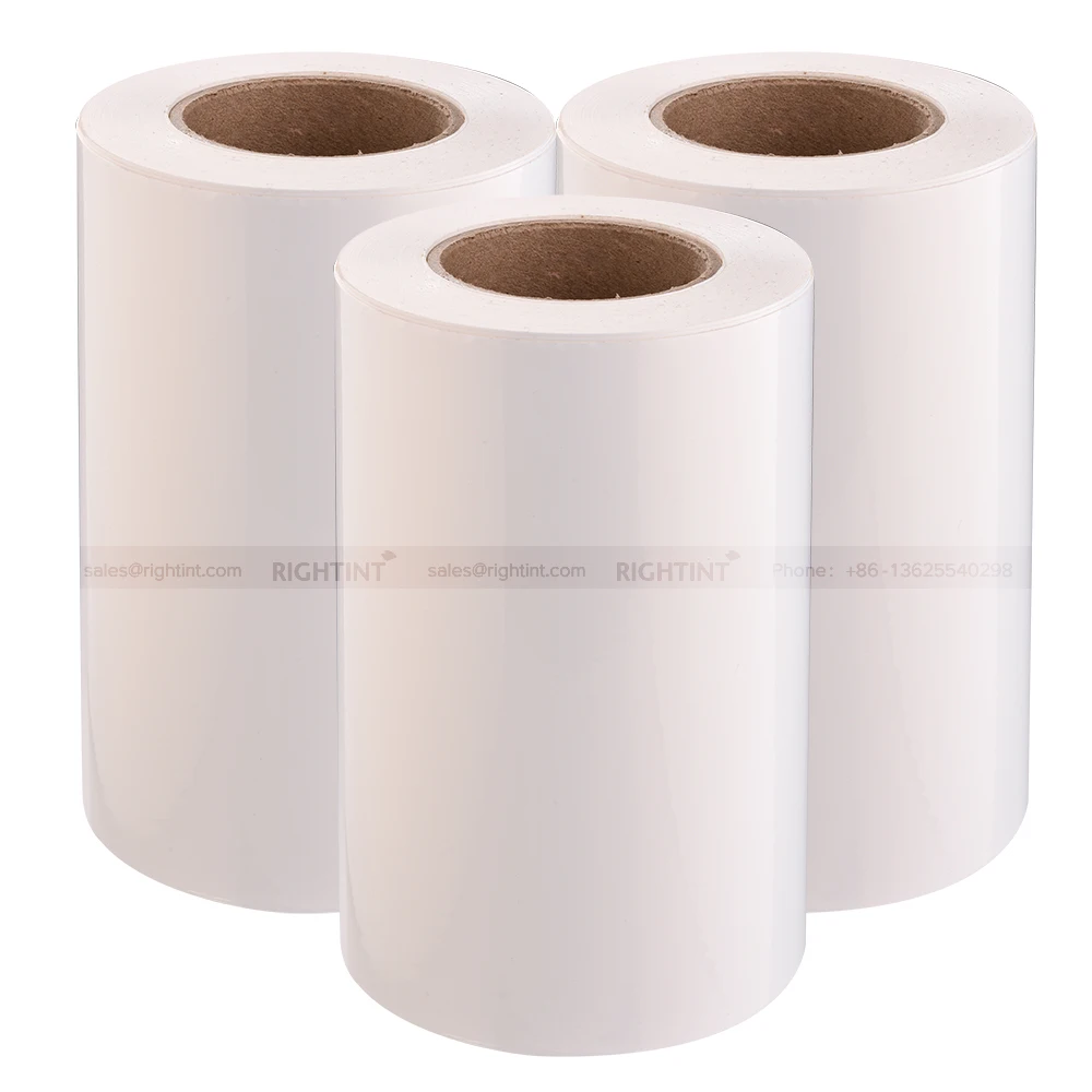 sticker roll adhesive Inkjet 100mic glossy pp sticker printable vinyl 210mm*50m