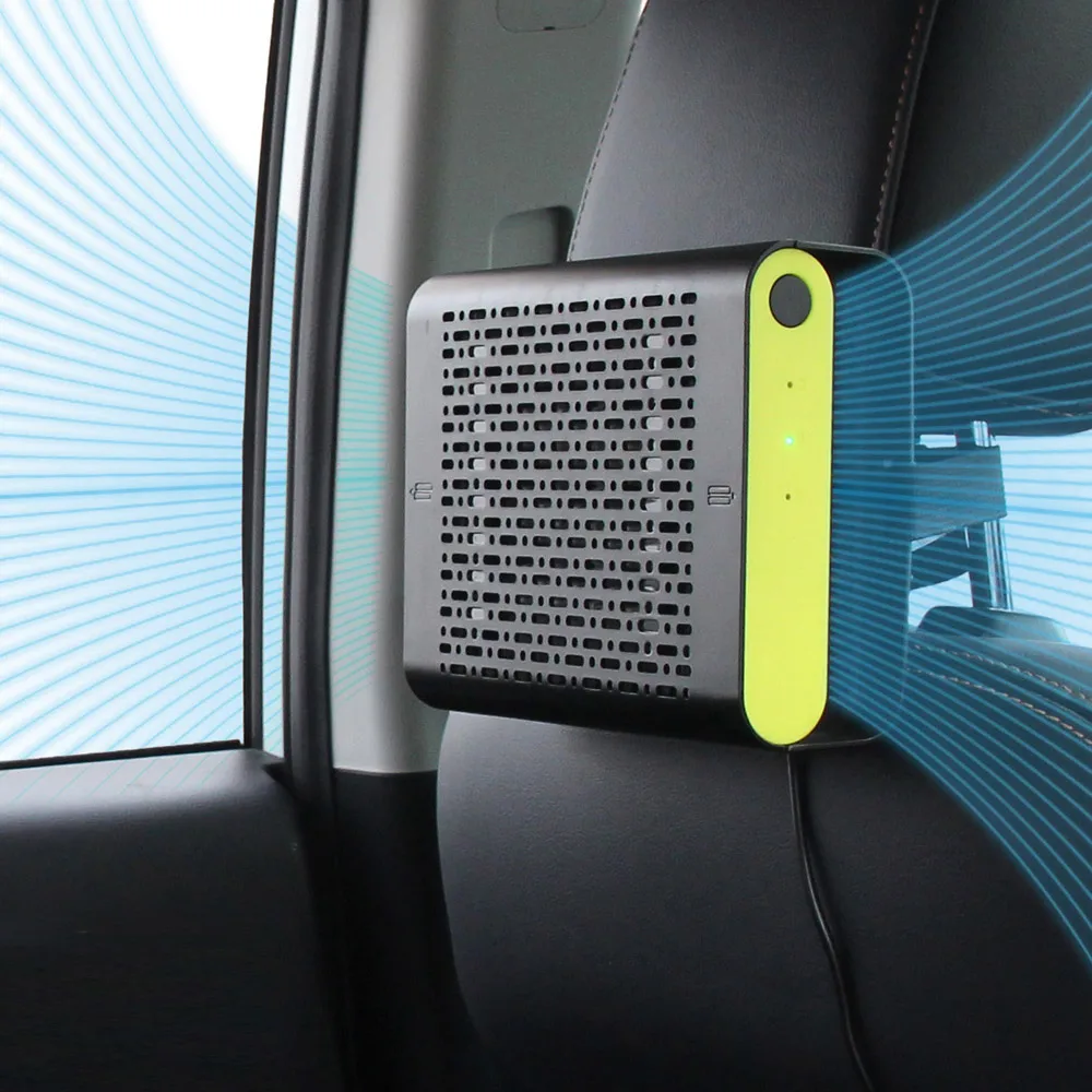 Unique Items Dual Negative Ion Generator Small Household Car Air Purifier Hepa Filter Purify Home Air