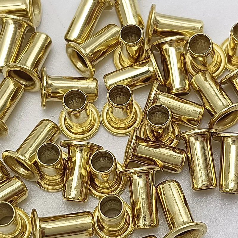 Custom Tubular Eyelets Rivets for pcb Brass / Copper Rivets 2.9mm