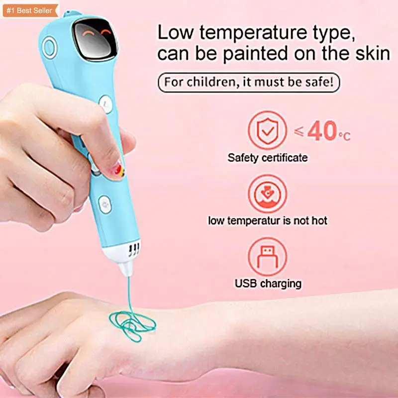 Jumon Hot Sale Kids 3D Drawing Pen Gift Educational Toy Pen PCL Filament Low Temperature Anti-Scald 3D Printing Pen
