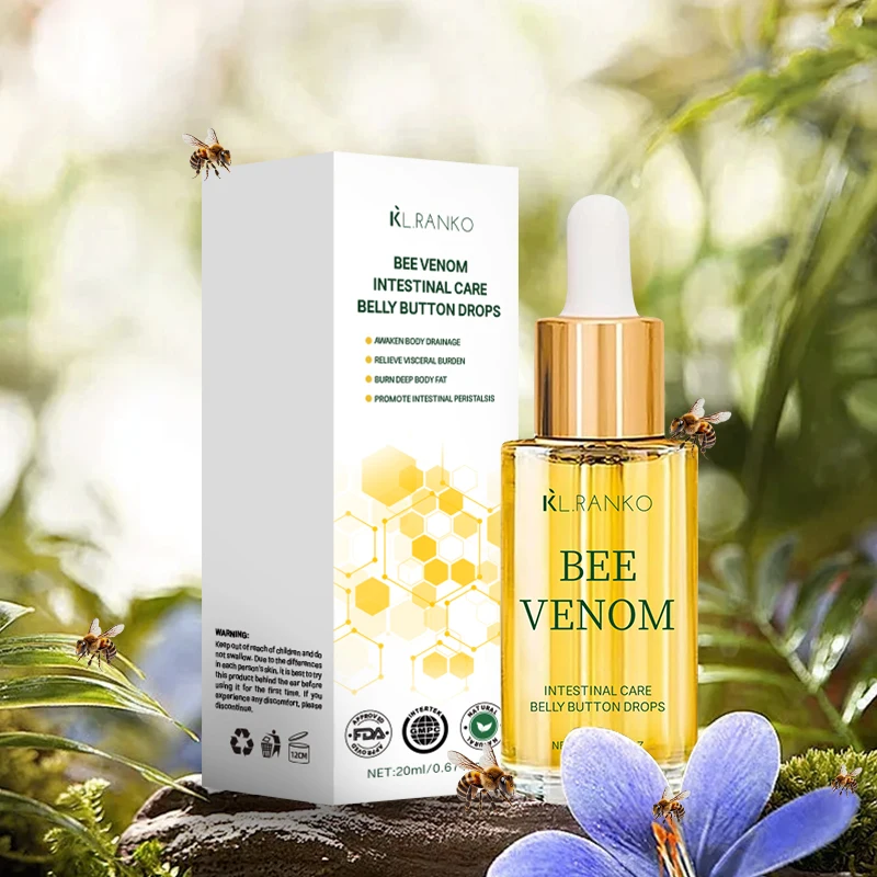 Wholesale Bee Venom Weight Reduce Intestinal Detox Care Belly Button Drops Natural Body Care Fat Weight Loss Serum
