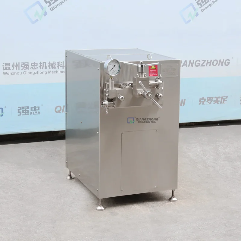 Automatic Industry Juice Soy Milk Ice Cream Condensed Milk Ultra High Pressure Homogenizer Pressure Vessel Customized Qiangzhong