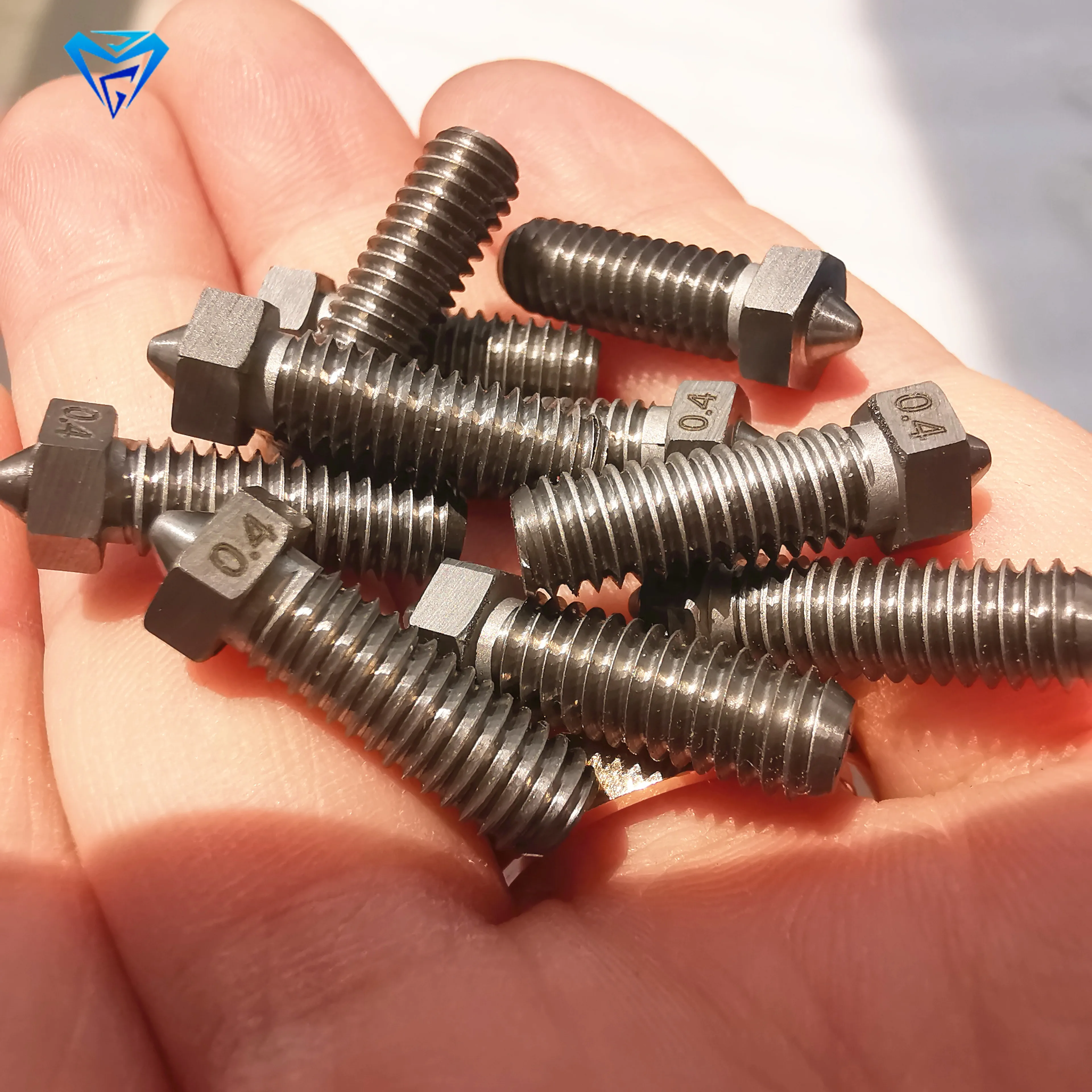 In stock tungsten carbide cemented  3d printer volcano nozzle