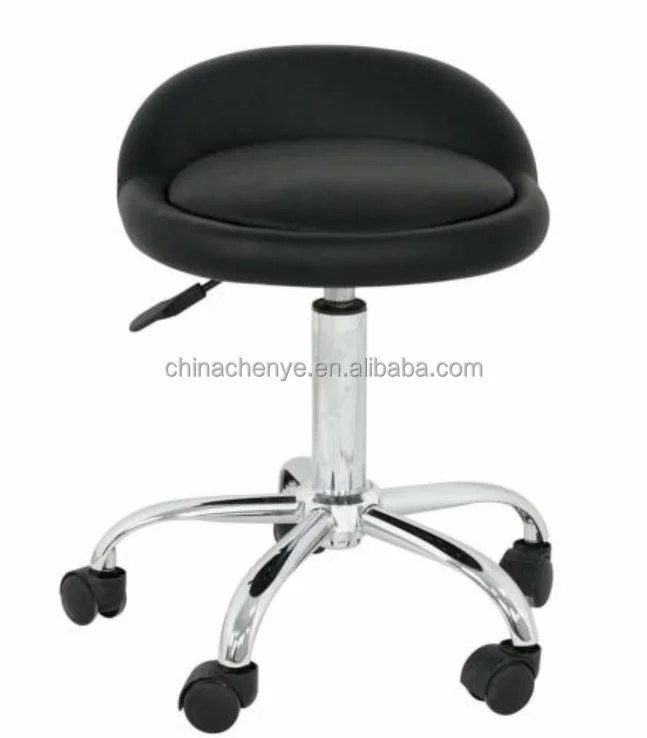 Rolling Medical Stool Doctor Dentist Doctors Spa Tattoo Chair Adjustable Black swivel bar stool