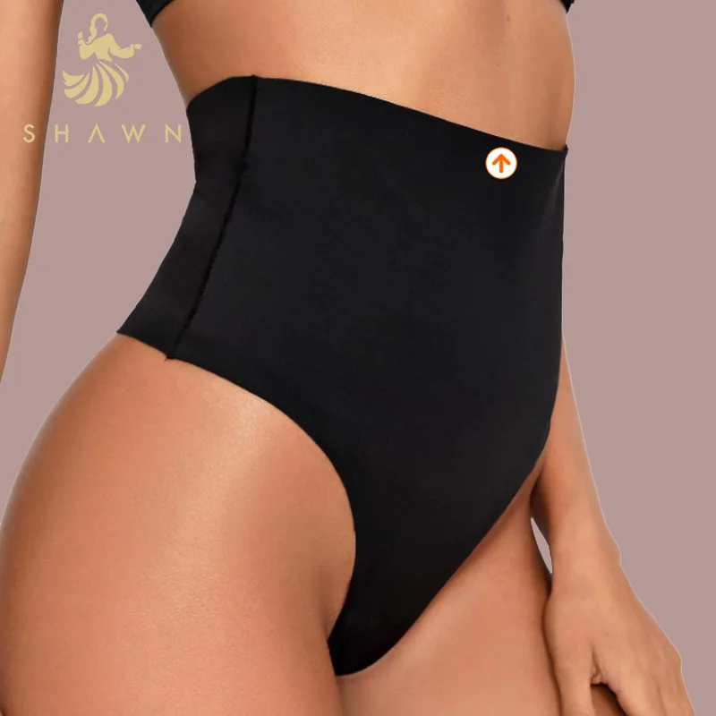 Custom Wholesale Slimming Seamless Tummy Control Fajas Colombianas Plus Size High Waisted Thong Shaper