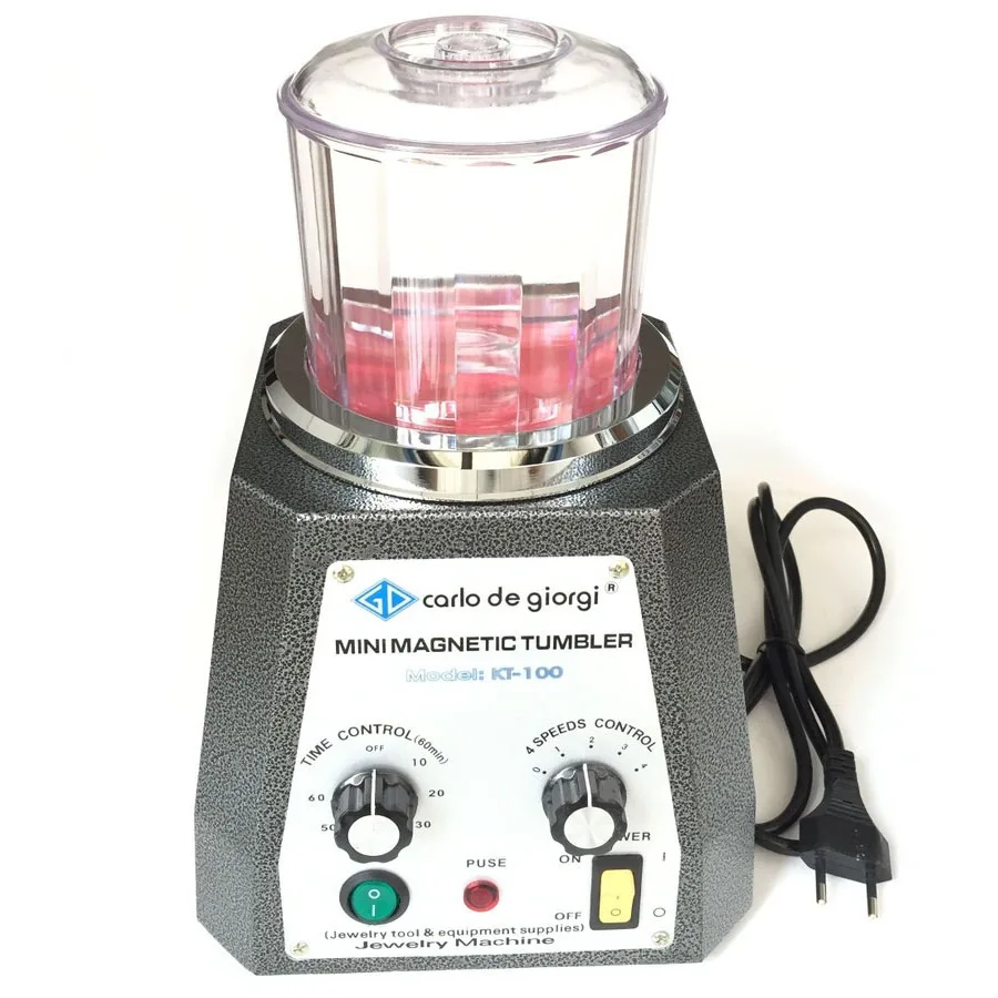 500g Capacity Jewelry Polishing Machine Jewellery Polishing Machine Magnetic Tumbler for Sale