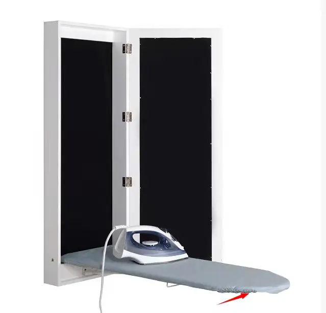 Ironing center furniture wooden wall mounted folding ironing board