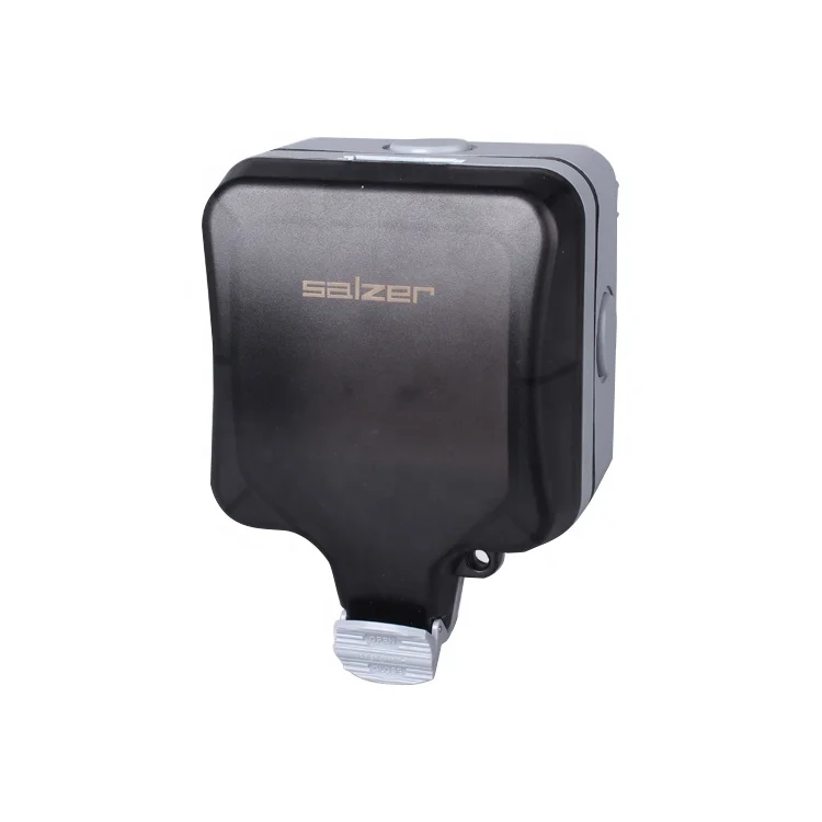 Salzer SAF2-C001 один разъем устойчивость к погодным изменениям розетки с металлической кнопкой лампа IP66 13A 250V