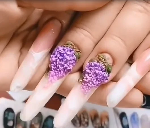 QSHY Custom Logo Soak Off UV LED 4D Nail Art Carving Flower Sculpture Modeling Gel Polish