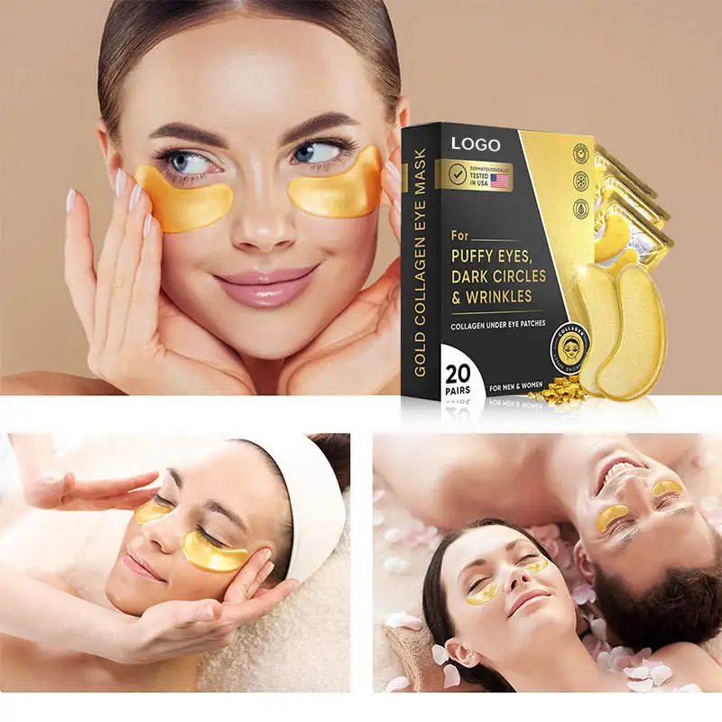 Маска под глазами, 24 каратного цвета