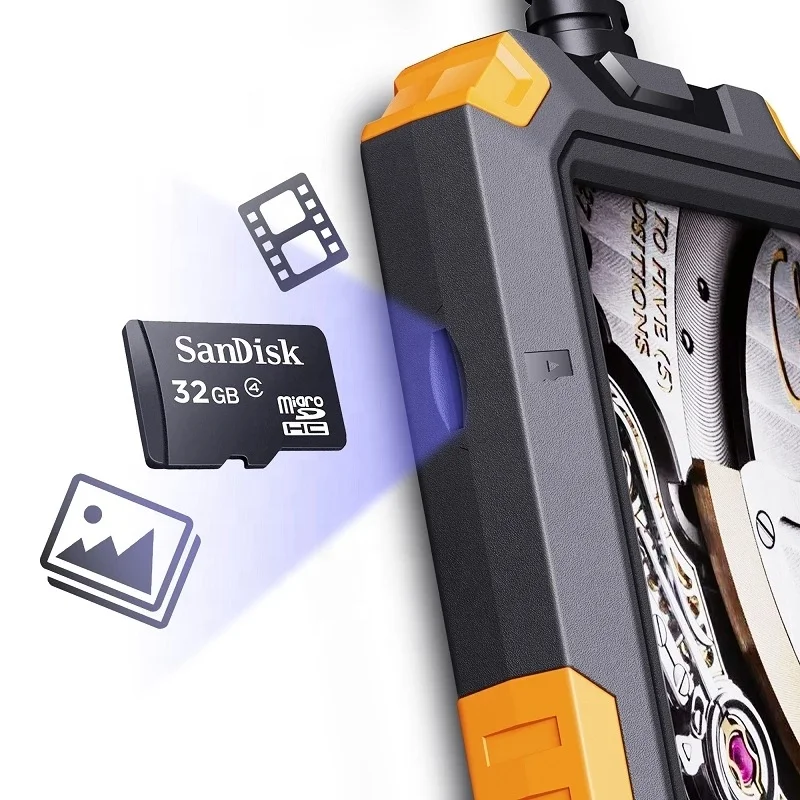 Wireless Dual Lens  Endoscope Camera Inspection 2.0 Megapixels HD Pipe Endoscope Camera with Light Waterproof Camera