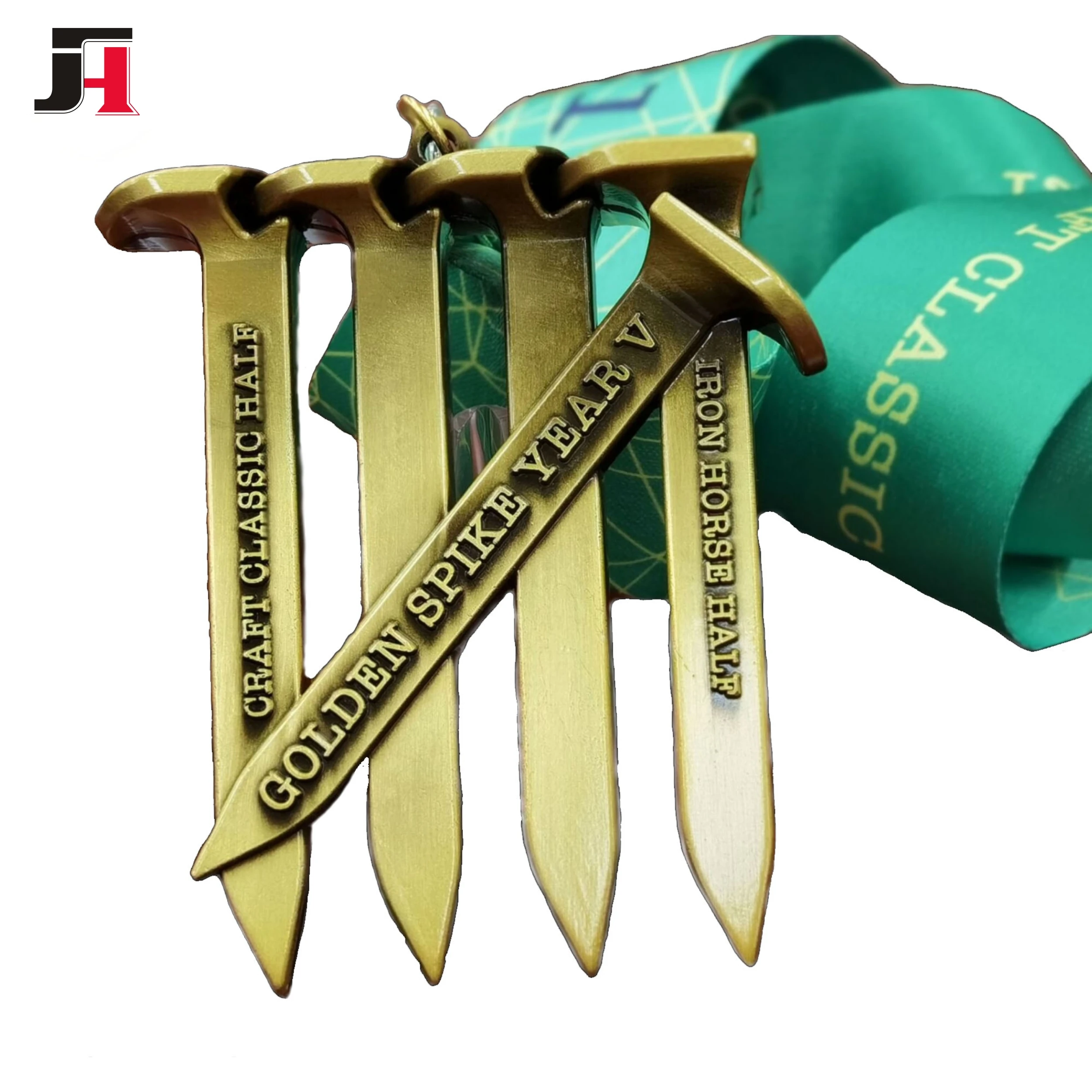 Factory Custom Zinc Alloy Sport Antique Bronze Metal Cup Award Word Company Die Cast Medals For Souvenir