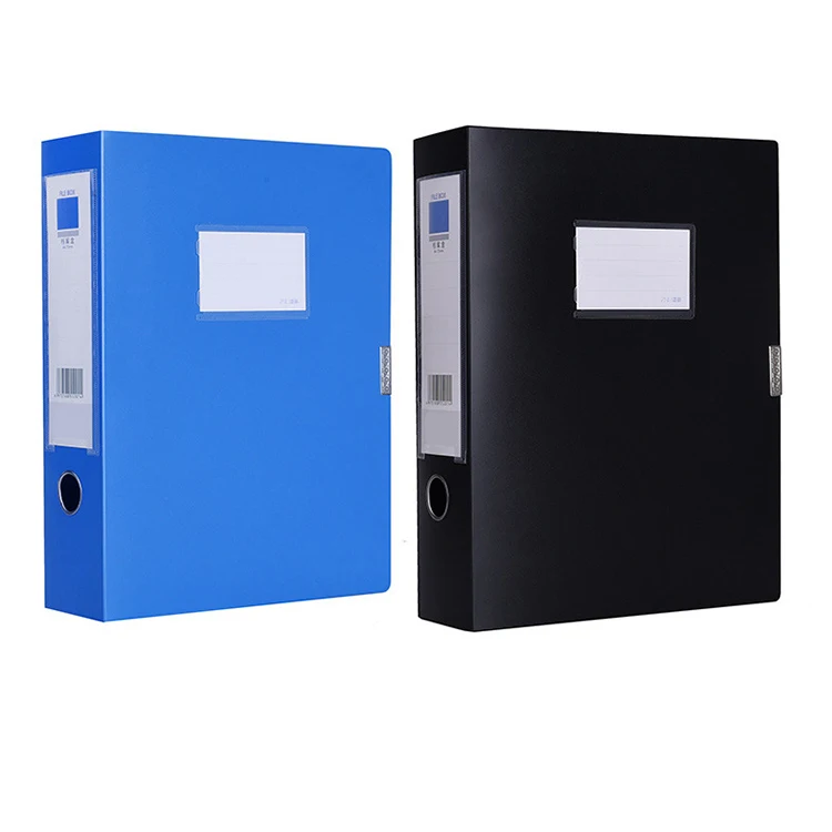Office School Supplies A4 PP Plastic Document Organizer File Box