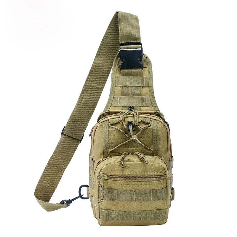 0302 Custom Logo Wholesale OEM Fashion  Waterproof Camping Molle Outdoor Men Travel Shoulder Military Tactical Chest Bag