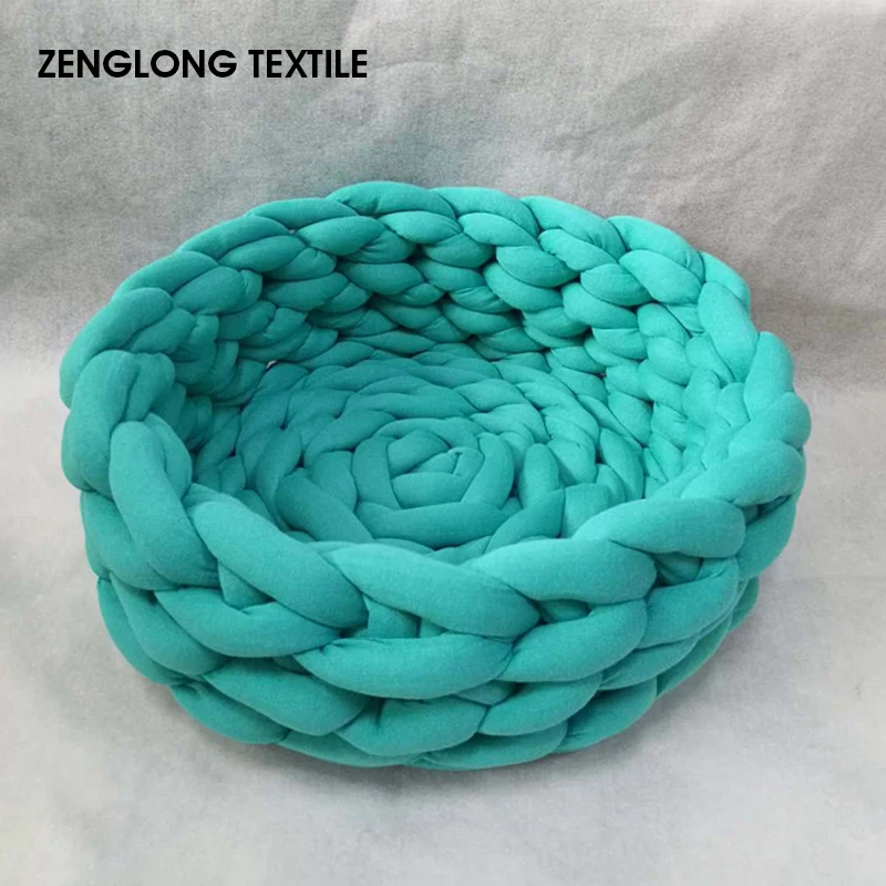 ZENGLONG текстиль 2 см, бесшовная крупная трубка, необычная супер мягкая крупная пряжа из мериносовой шерсти, 100% хлопчатобумажная пряжа для вязания крючком