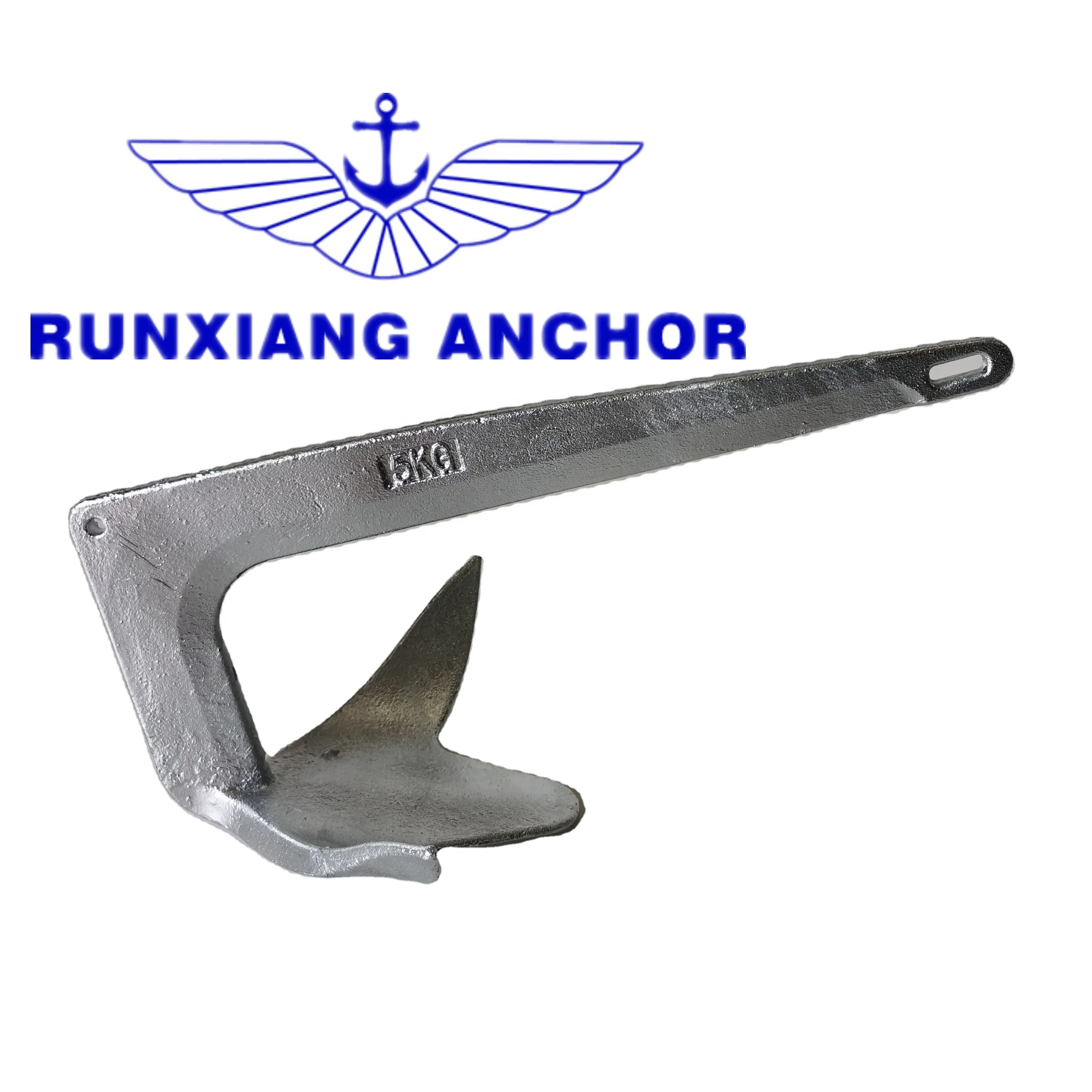 factory price Carbon steel Q235 Ship Anchor Bruce Mirror Finished Boat Anchor