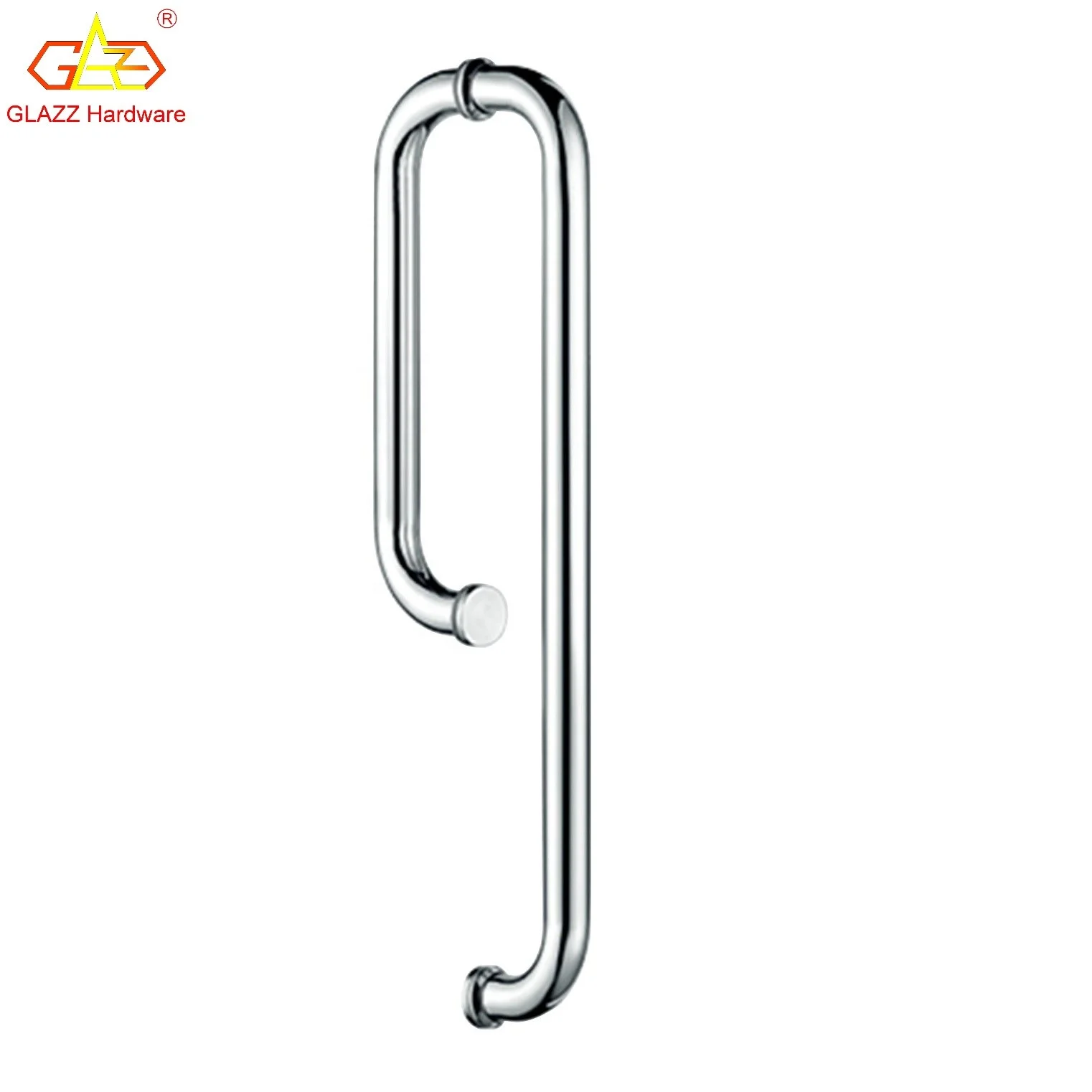Stainless steel pull handles for office shower room glass doors swinging door pull handle